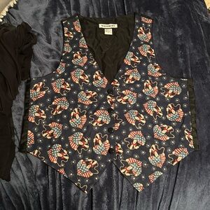 Westbury Americans Red White and Blue Kitschy Vest